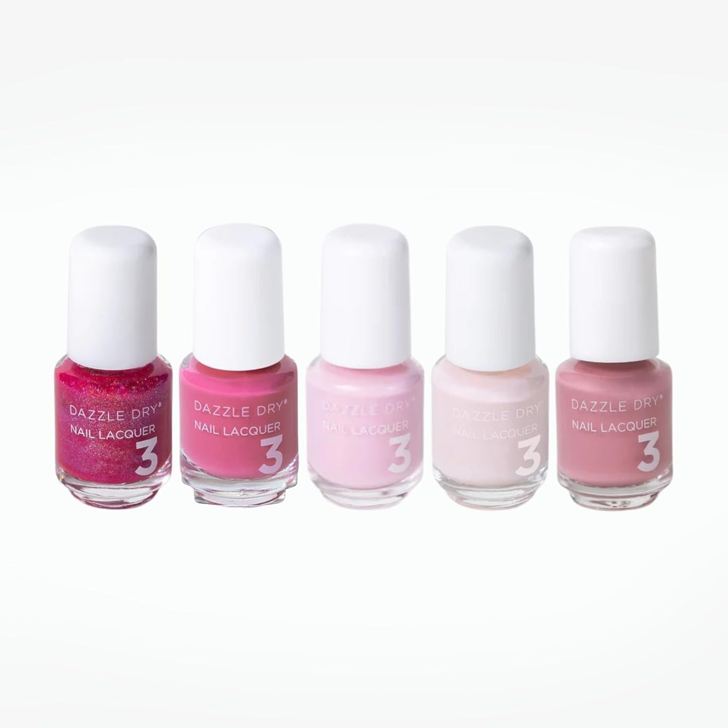 Dazzle Dry Mini Flight - Best of Pinks for Stunning Nails