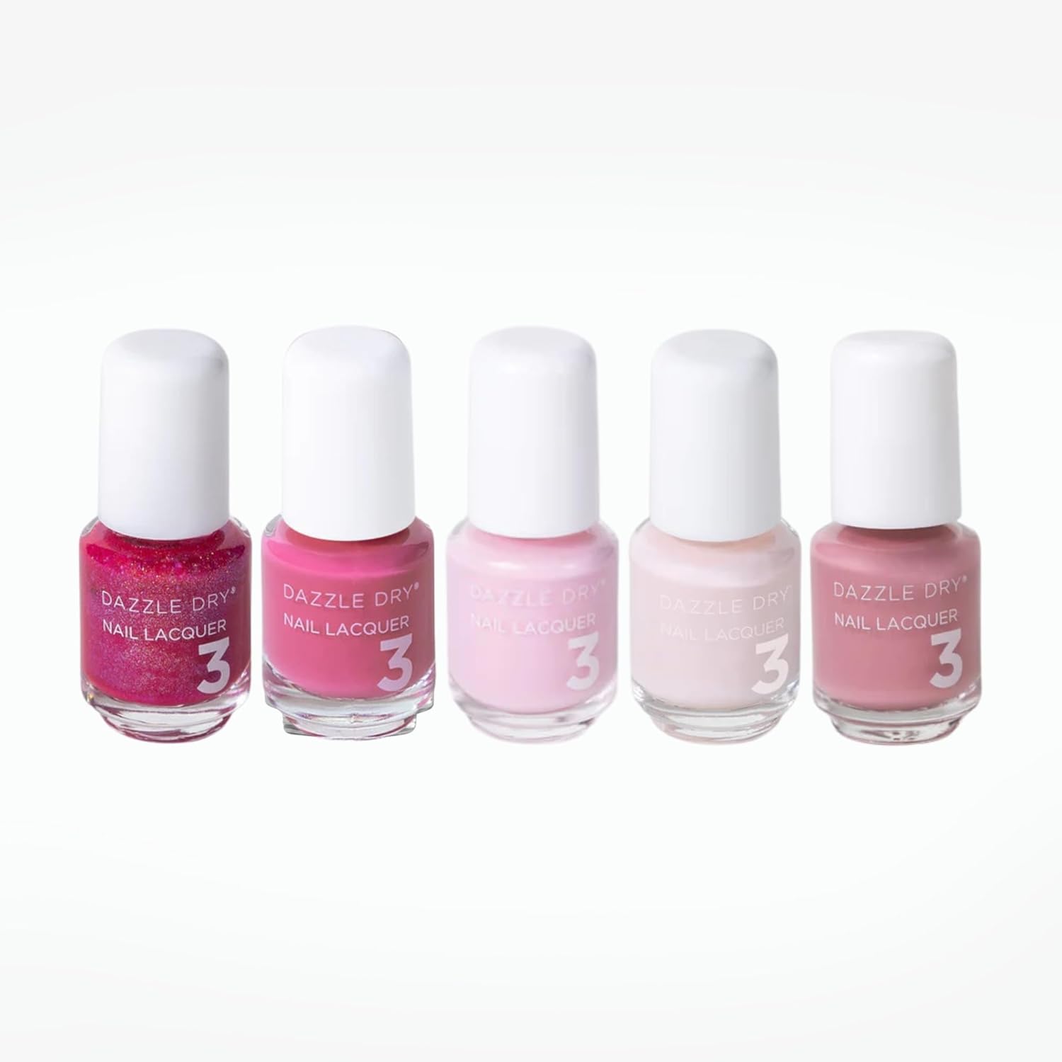 Dazzle Dry Mini Flight - Best of Pinks for Stunning Nails