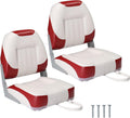 PEXMOR Folding Boat Seats Low/High Back 2-Pack - Waterproof