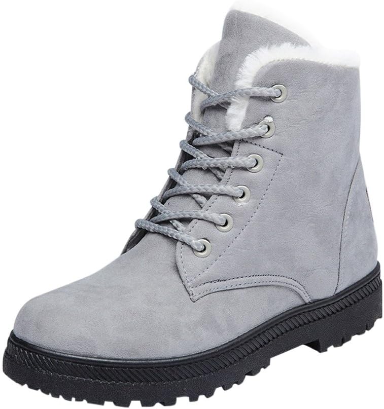 Alicegana Women Winter Boots: Comfortable Non-Slip Ankle Shoes