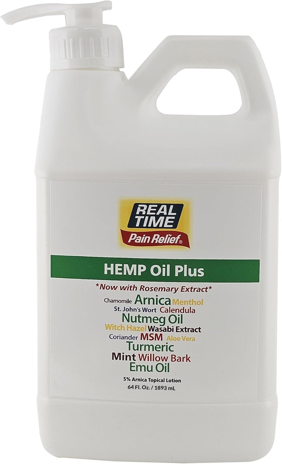 Real Time Pain Relief Hemp Oil Plus for Fast Muscle Relief
