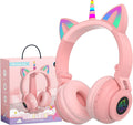 Light-Up Unicorn Bluetooth Headphones for Girls - YUSONIC