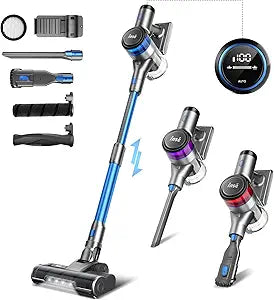 Cordless Vacuum Cleaner with 30Kpa Suction and 55min Battery Life