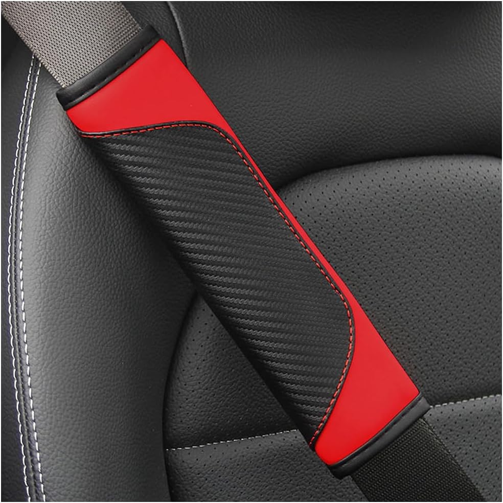Soft Carbon Fiber Seatbelt Pads: Protect Neck & Shoulders! - Osilly