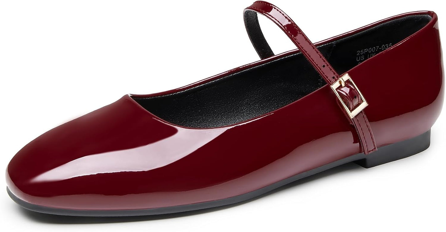 Trary Women's Mary Jane Flats: Comfortable Dress Shoes for All