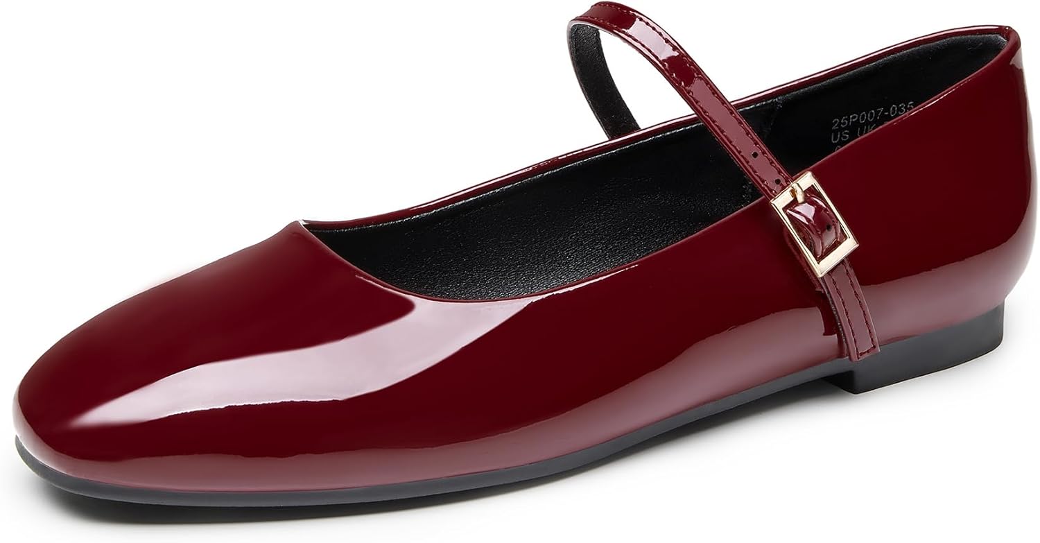 Trary Women's Mary Jane Flats: Comfortable Dress Shoes for All