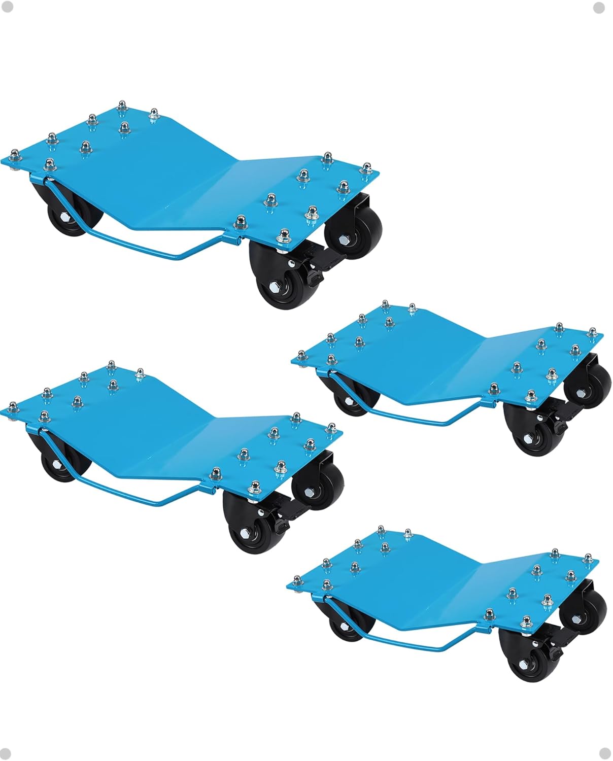 Car Dolly Set of 4 with 8000 lbs Capacity for Heavy Vehicles
