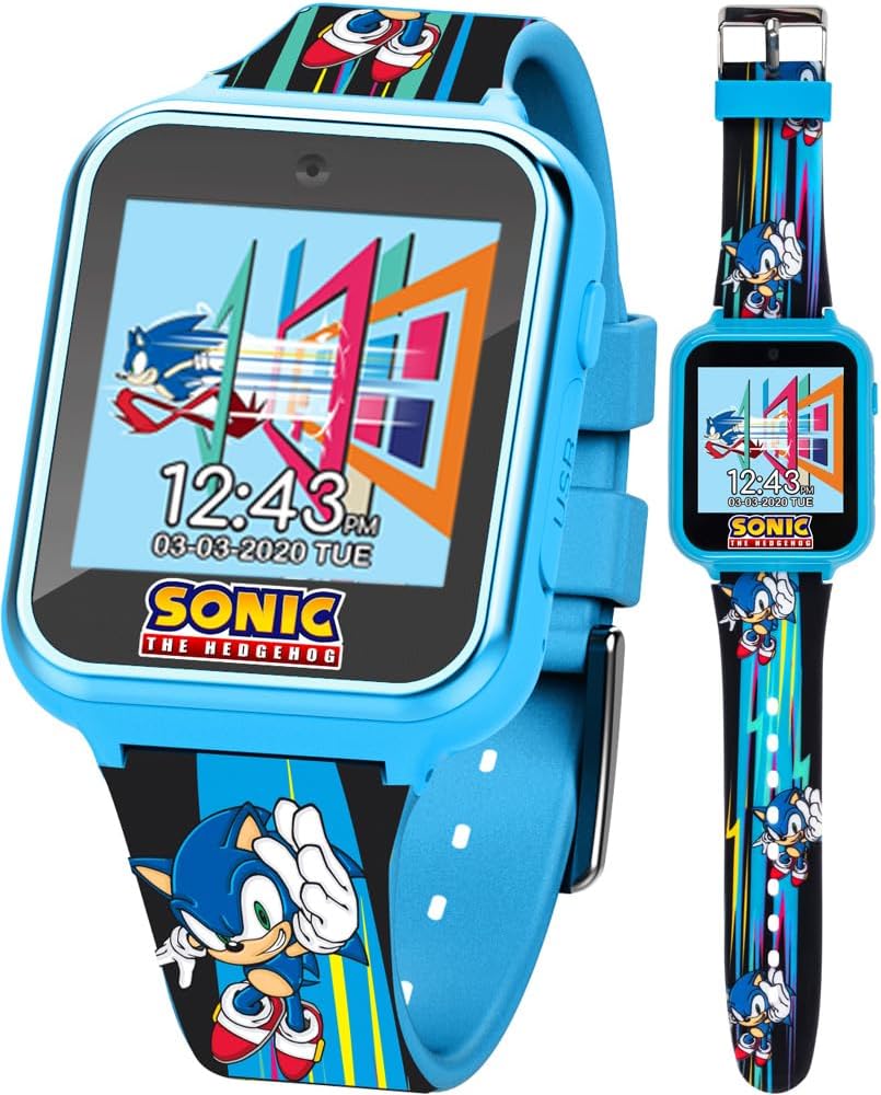 Interactive Sonic Kids Smart Watch - Games, Camera, Tracker