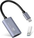 Guermok Video Capture Card HDMI to USB C 1080P60 - Compact 4K Input