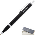 Engraved Parker IM Click-Action Ballpoint Pen in Black Lacquer