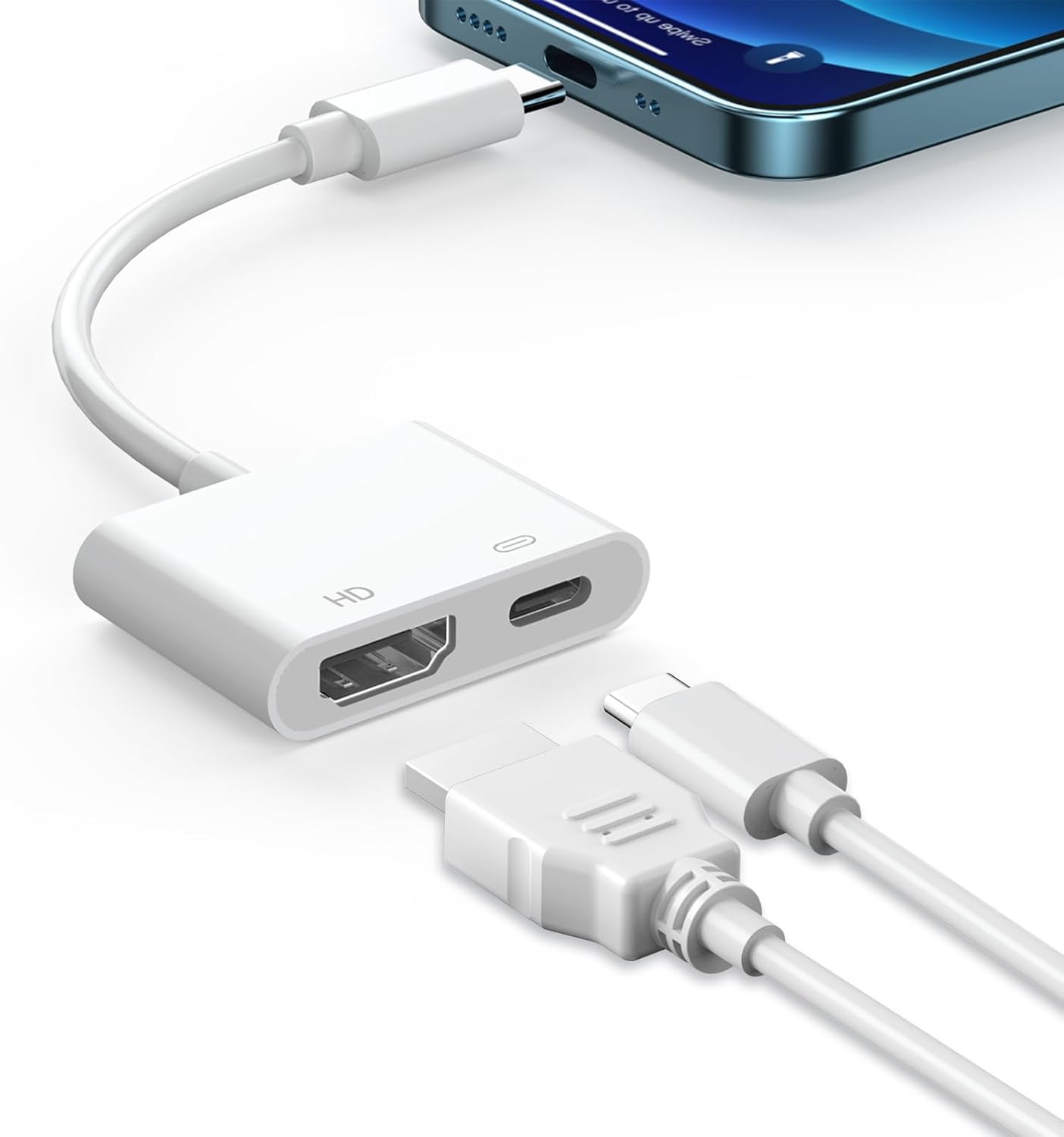 MFi Certified USB-C to HDMI Adapter by Fophmo
