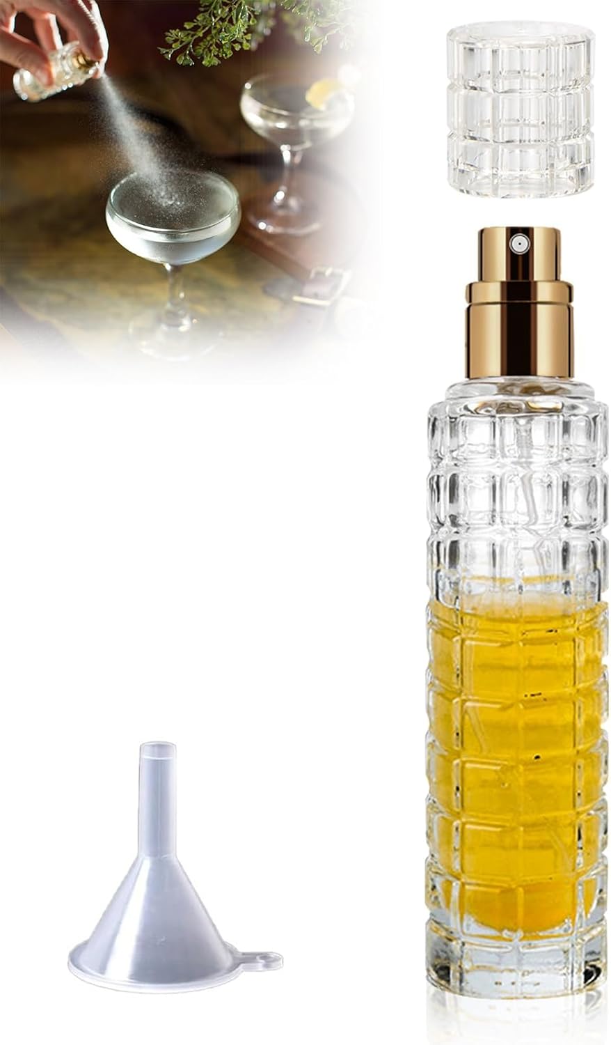 Refillable Gold Martini Sprayer