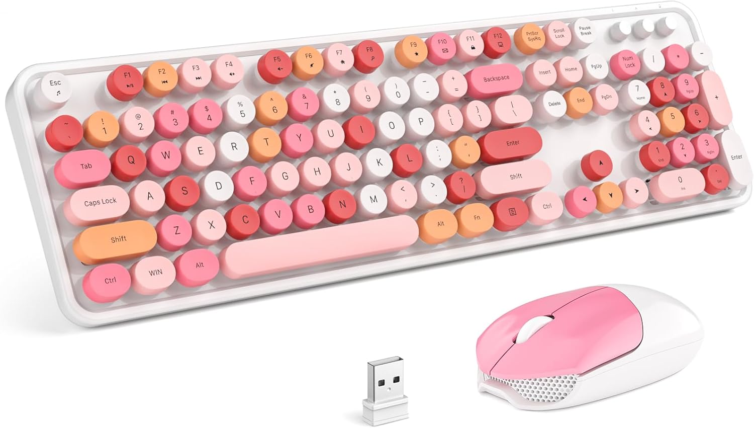 MOFII Wireless Keyboard and Mouse Combo for Colorful Workspaces