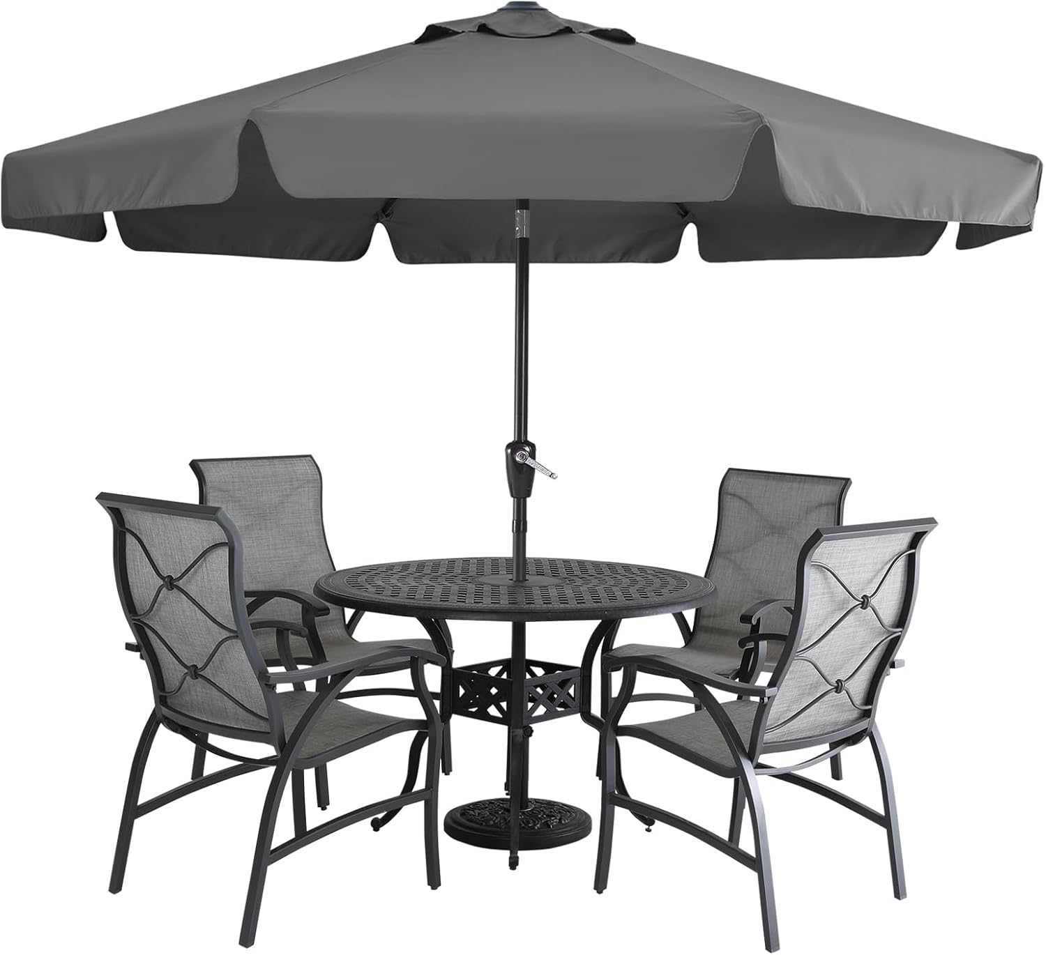 MASTERCANOPY Valance Patio Umbrella for Outdoor Table Market