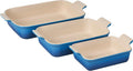 Le Creuset Stoneware Heritage Set 3 Rectangular Dishes Marseille