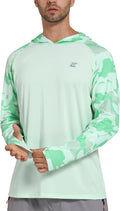 Men's UPF 50+ Sun Protection Hoodie Shirt for Fishing - Quick Dry Rash