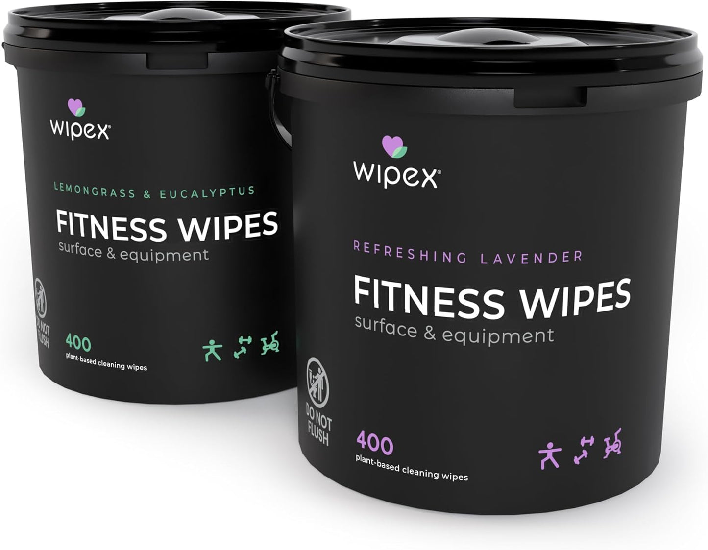 Wipex Gym Wipes Bundle - Lavender & Lemongrass for Fitness
