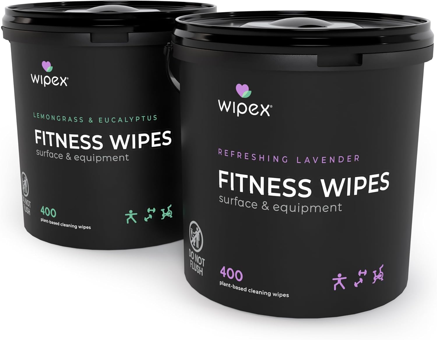 Wipex Gym Wipes Bundle - Lavender & Lemongrass for Fitness