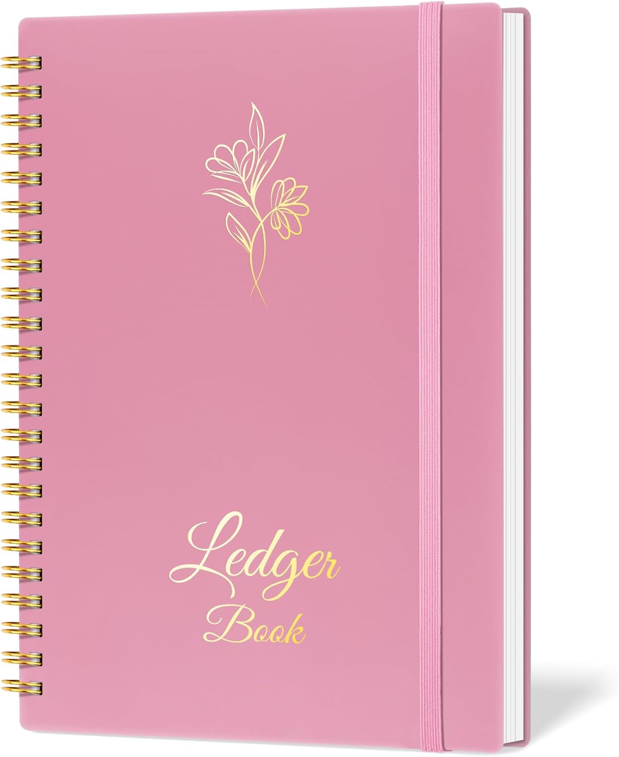 Blugool Pink Ledger Book - Track Expenses & Budget Efficiently!