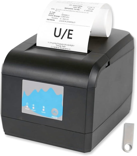 ZYWELL Thermal Receipt Printer, Fast Connectivity Options!