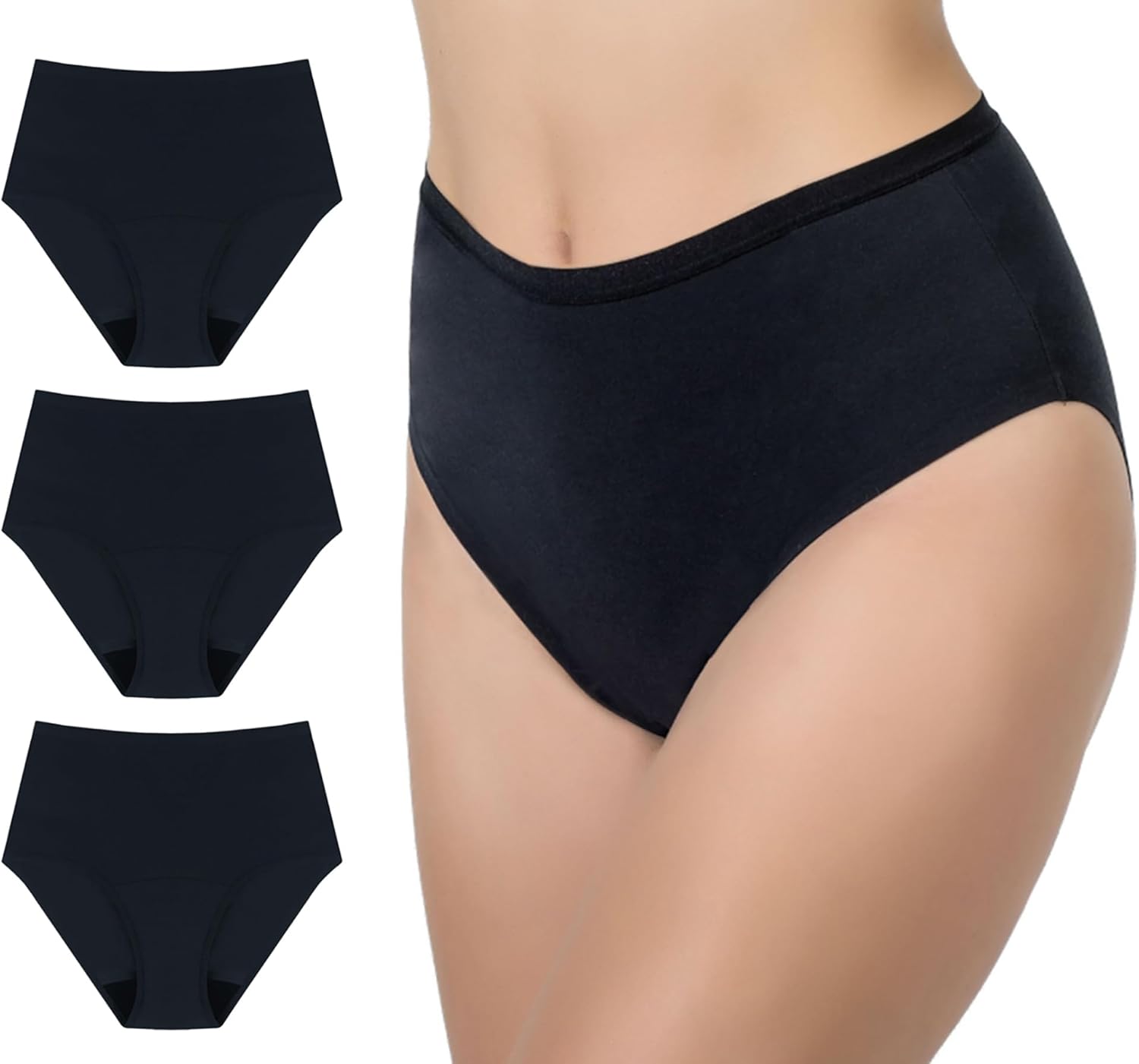 AIRCUTE Washable Incontinence Underwear for Women - 3 Pack