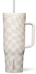 40 oz Corkcicle Cruiser Tumbler - Wavy Checkerboard, Keeps Drinks Cold