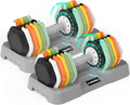 SKOK 25/55 lbs Pair Adjustable Dumbbells Set - Space Saving Strength