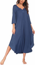 Ekouaer Long Nightgown for Women 3/4 Sleeves (Style 4945)