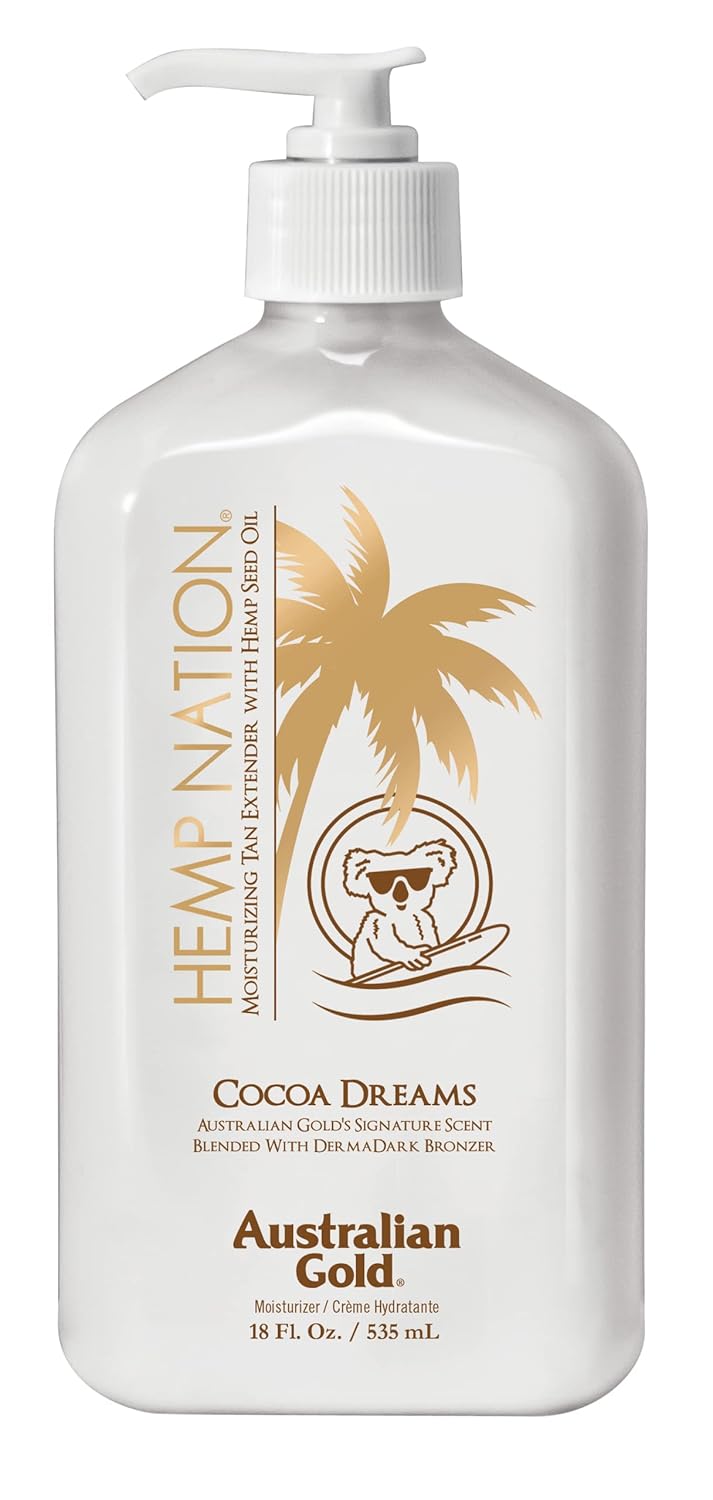 Hemp Nation Cocoa Dreams Tan Extender with Derma Dark Bronzer