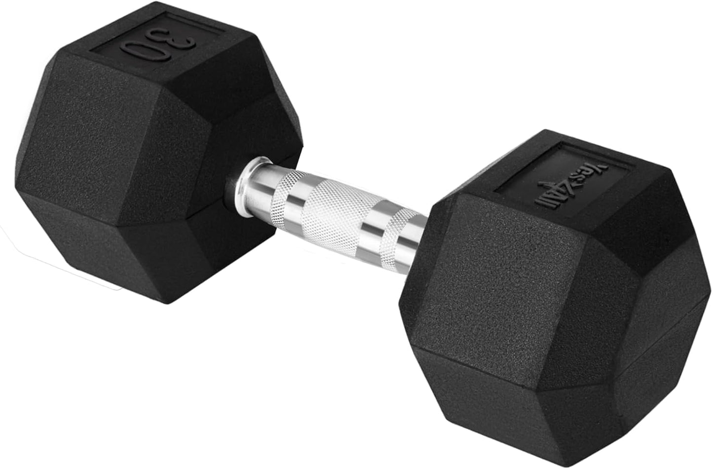 Yes4All Chrome Grip Hex Dumbbells for Home Gym Workouts