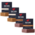 Men's 4 Pack Bar Soap Gift Set by Right Wing Naturals for Grooming