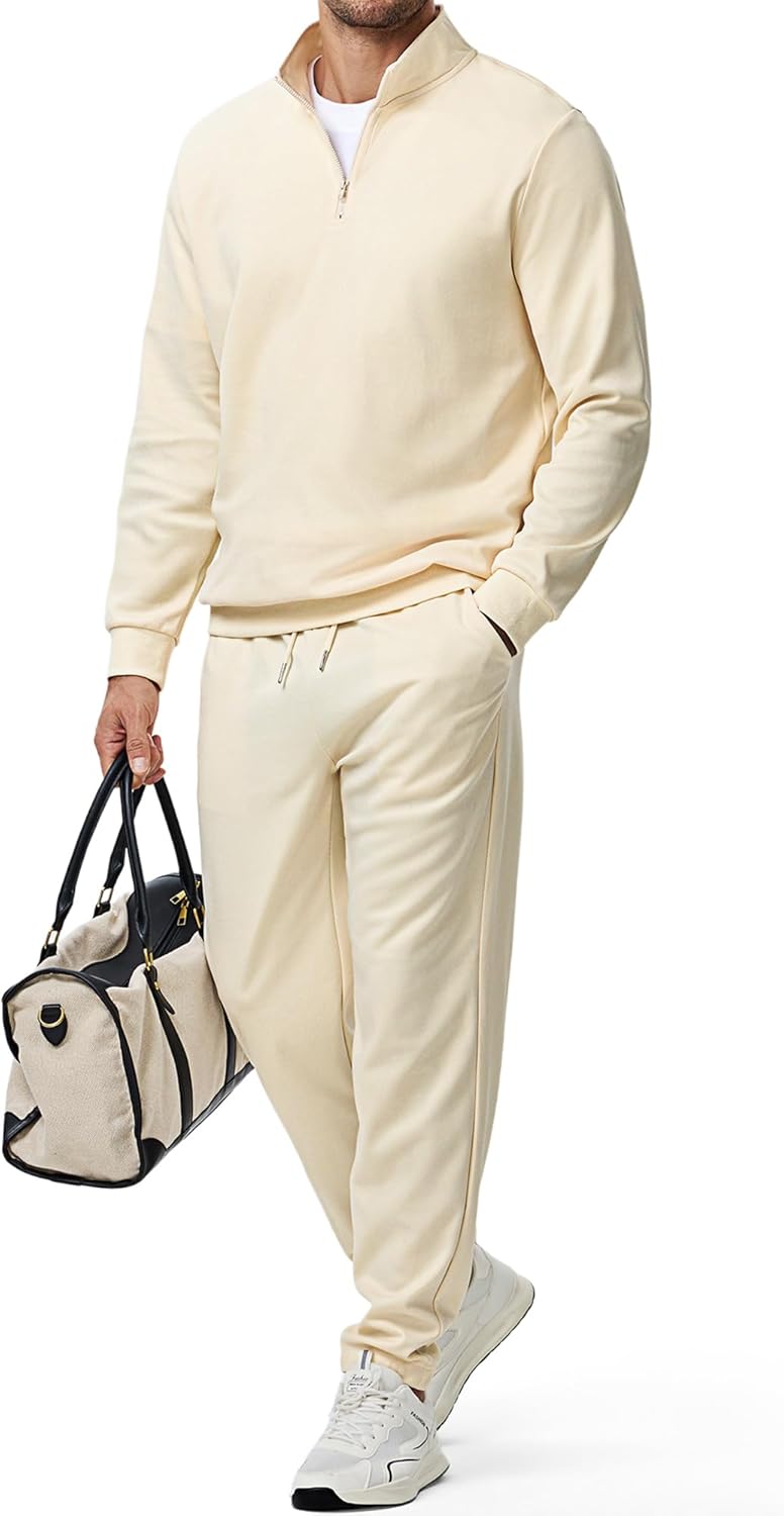 JMIERR 2025 Men Fall Tracksuit 2 Piece Set for Stylish Comfort