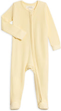 Gentle Footed Sleeper for Newborns with Zip Closure in Organic Cotton