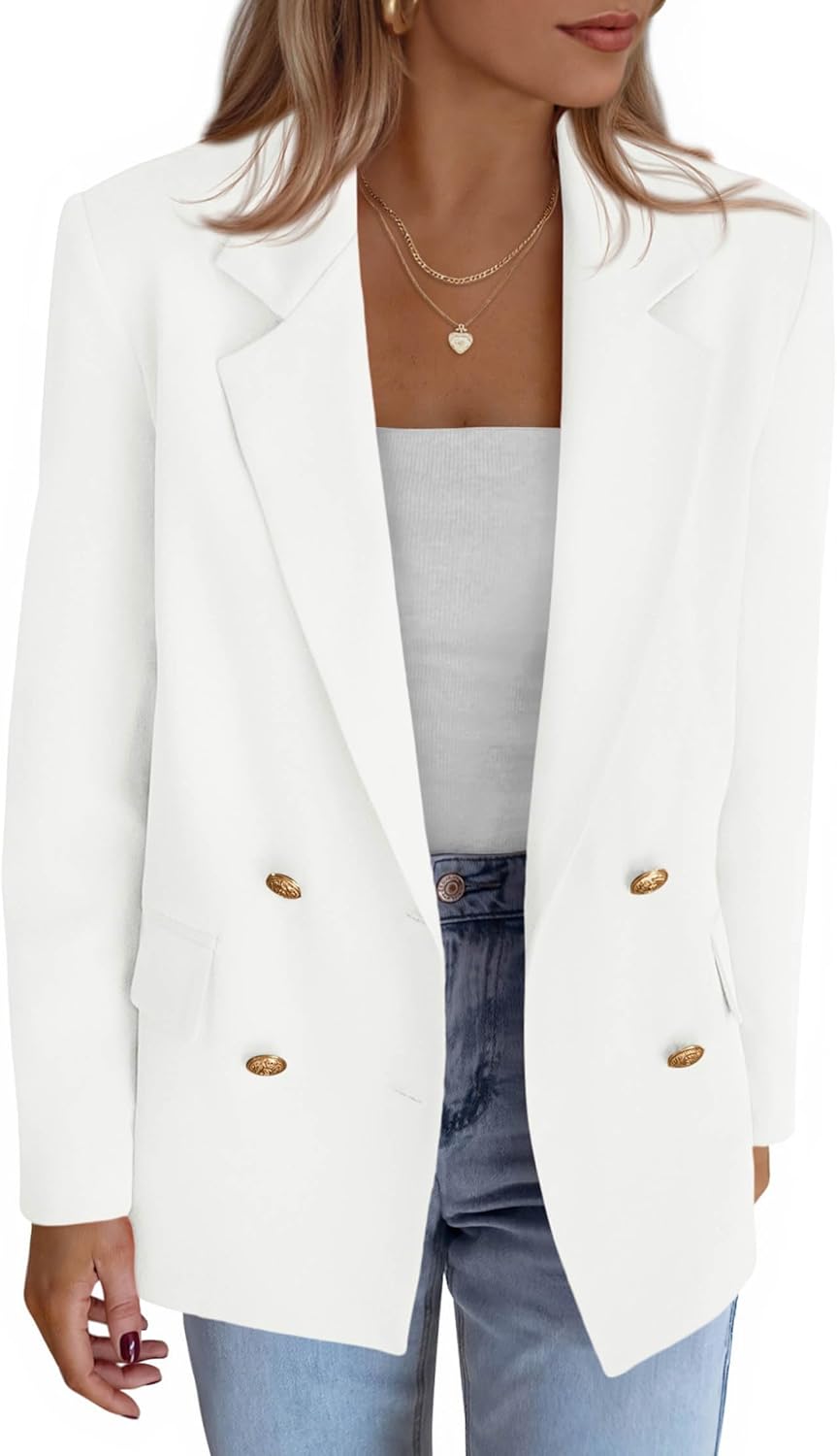 KIRUNDO Blazers for Women Business Casual Long Sleeve Jacket