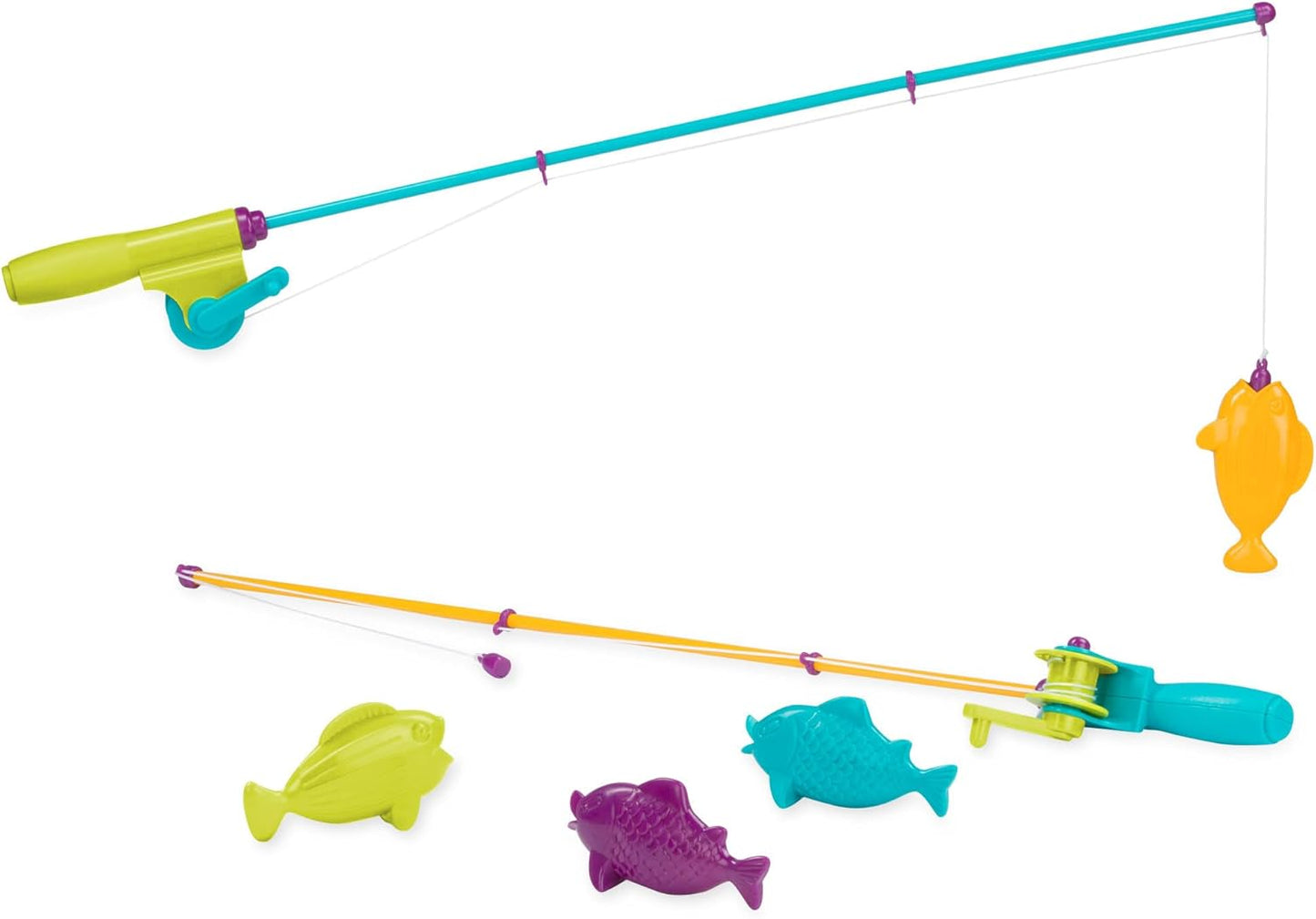 Battat Magnetic Fishing Set - 2 Rods, 4 Fish