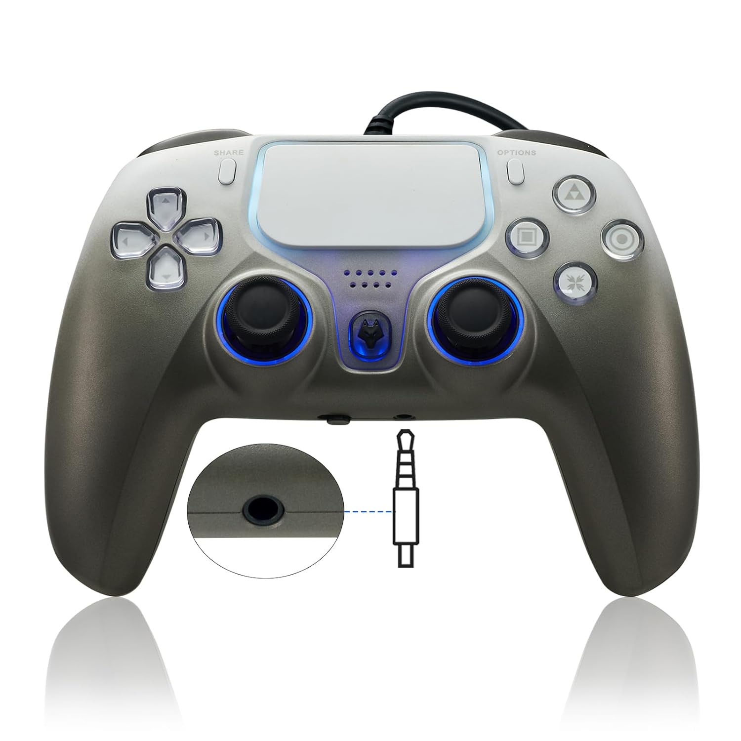 NBCP Wired Game Controller for PlayStation 5 and PC Gaming