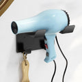 Hair Dryer Holder Wall Mount Stainless Steel Black - Fits Up to 2.3 in
