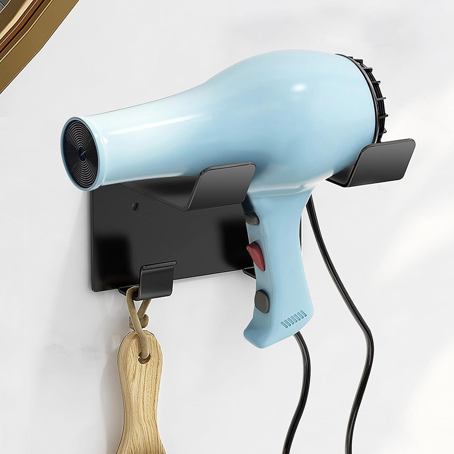 Stainless Steel Hair Dryer Holder - Sleek & Secure!