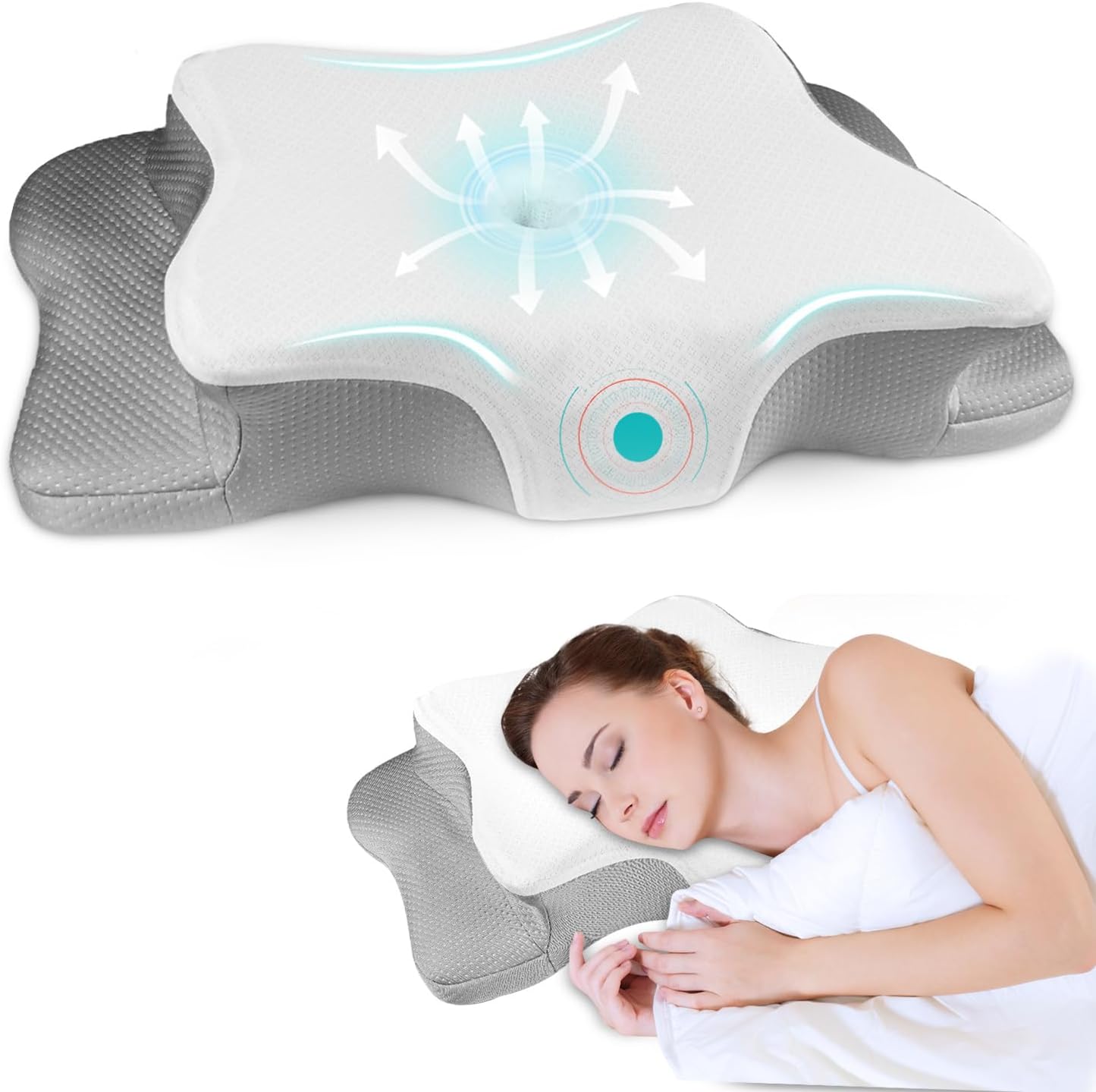 Pain Relief Cervical Pillow for Neck Support and Comfort