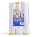 Pre-Taped Masking Film Tape and Drape Roll - Paint Protection for Home
