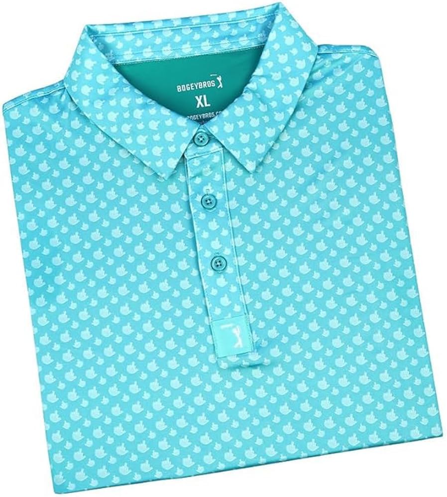 Funny Golf Polo Shirts with UPF 50 Protection for Men