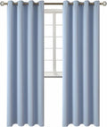 Thermal Insulated Blackout Curtains for Living Room - 2 Panel Set