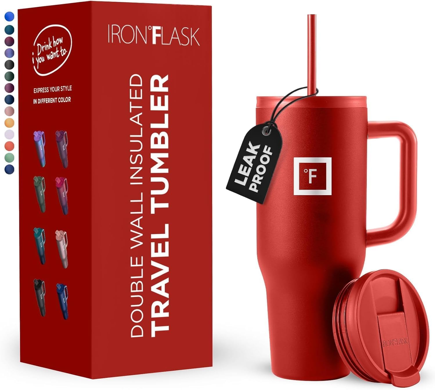 IRON FLASK Co-Pilot Insulated Mug for Hot and Cold Drinks
