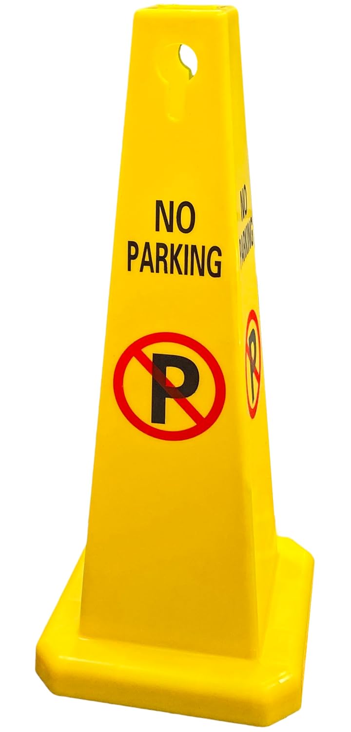 Electriduct Four Sided Traffic Cone with No Parking Sign