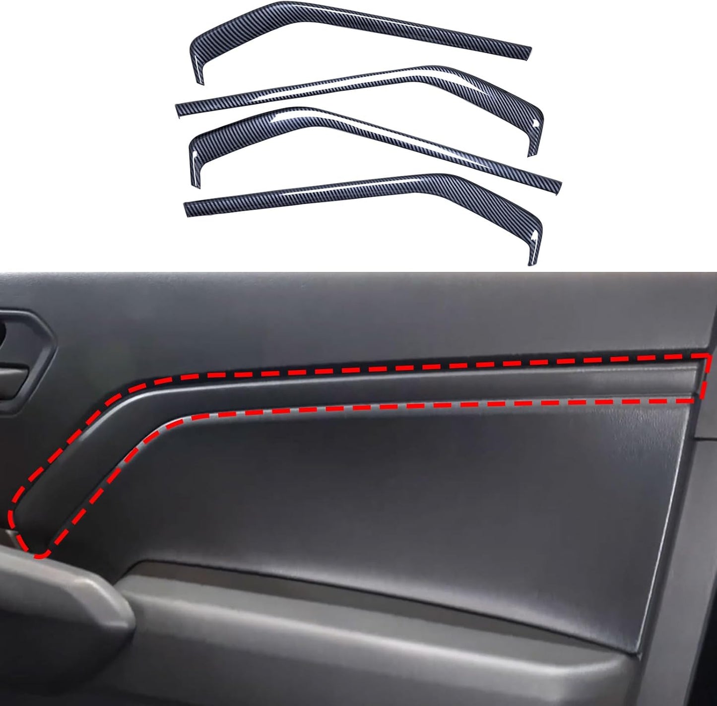 Barong Interior Door Panel Trim Cover for Chevrolet Colorado 2023 2024