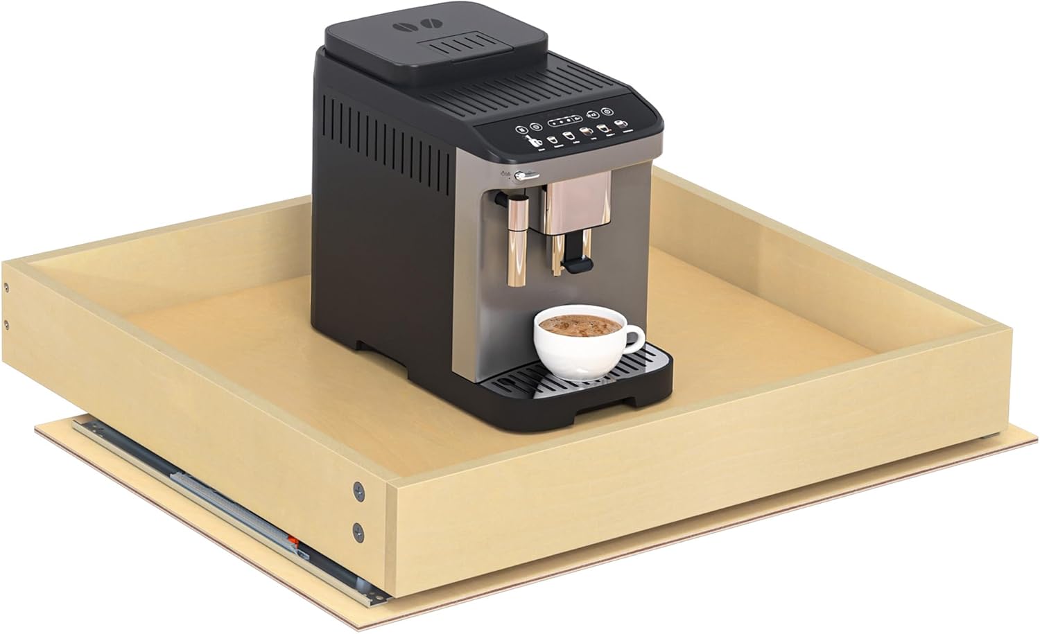 Heavy-Duty Plywood Pull-Out Cabinet Drawers for Kitchen Use