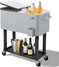 Outvita 80 Quart Rolling Ice Chest - Large Portable Party Cooler