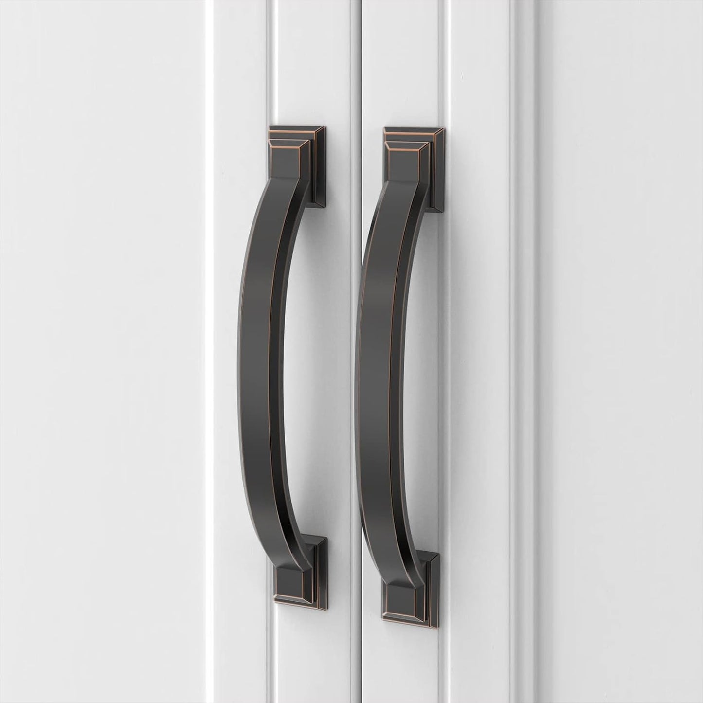 Asidrama 10 Pack 4 Inch Oil Rubbed Bronze Cabinet Handles