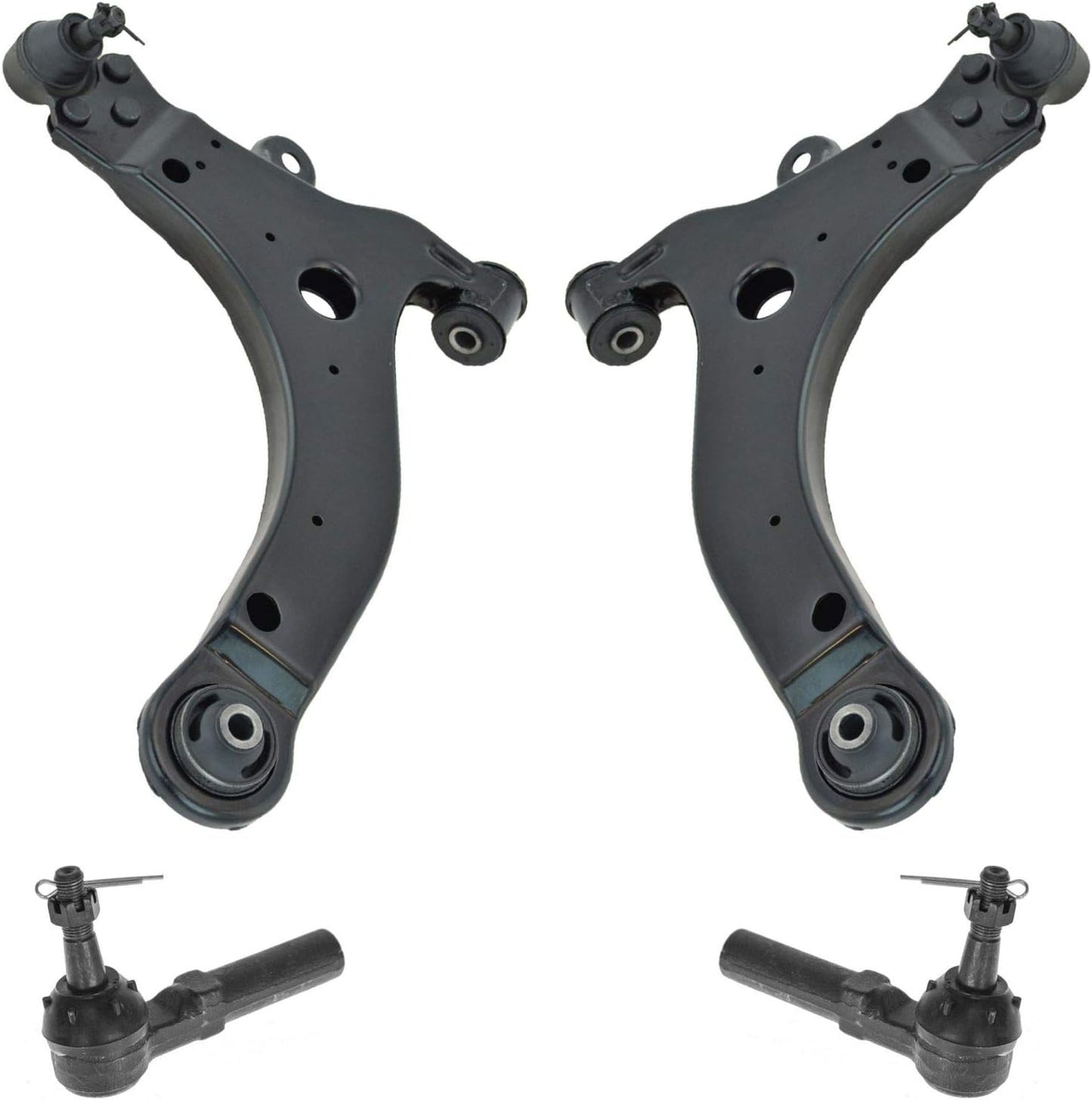 TRQ Steering & Suspension Kit Control Arm with Ball Joint Tie Rod