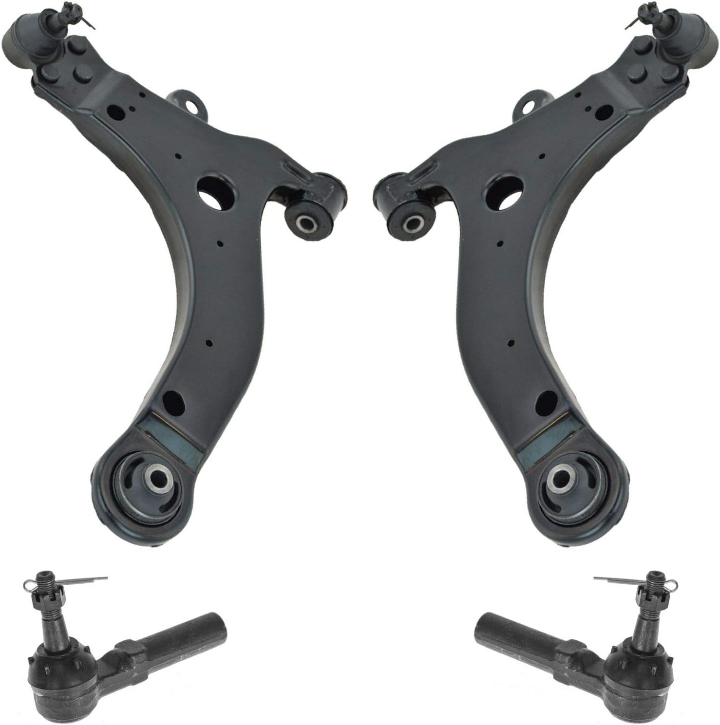 TRQ Steering & Suspension Kit Control Arm with Ball Joint Tie Rod